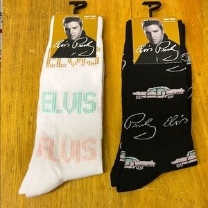 NWT 2 Pair of ELVIS Socks